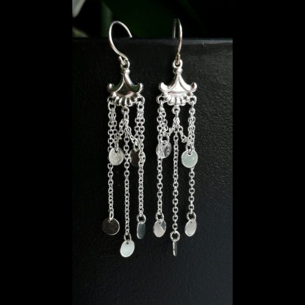 NEW, Sterling Silver dangle chandelier earrings